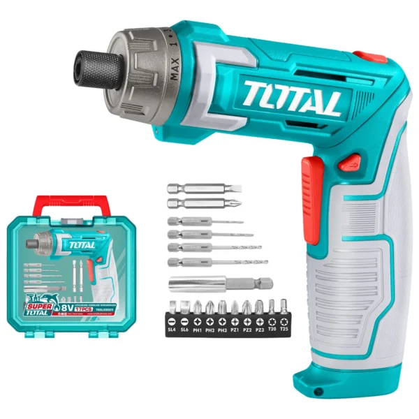 DESTORNILLADOR AJUSTABLE TIPO-C 8V  HEX 1/4’ TOTAL