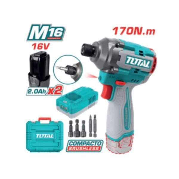 ATORNILLADOR DE IMPACTO 16V  TIRLI16178 TOTAL